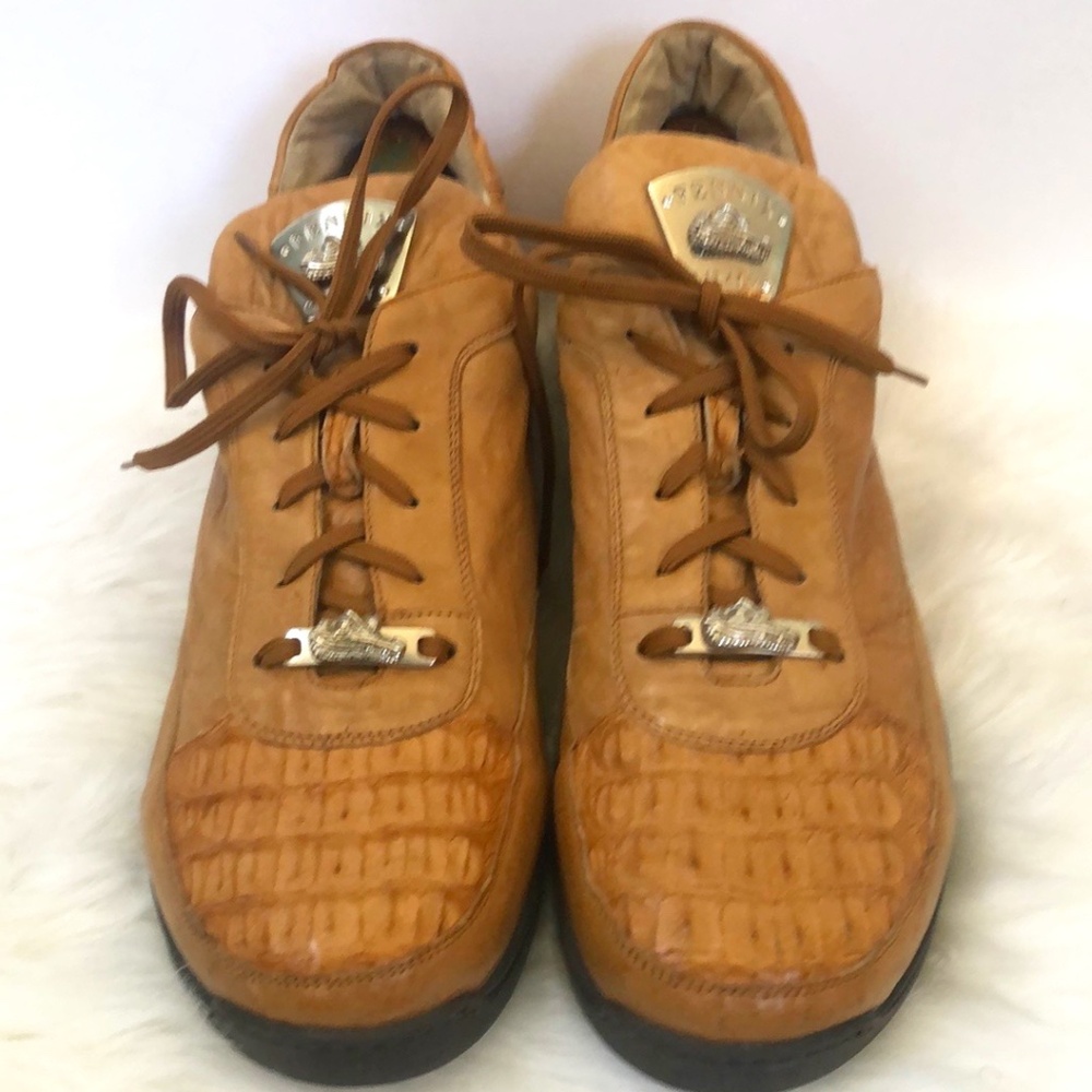 Fennix Men's Brown Leather Shoes Size 13 Made in Italy